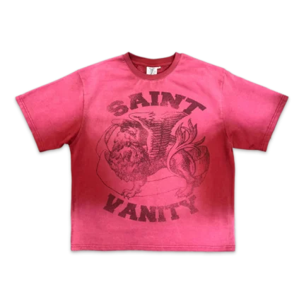 Saint Vanity Red Dissolve Griffin Tee