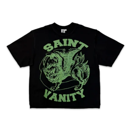 Saint Vanity Griffin Logo Tee “Black/Army Green”
