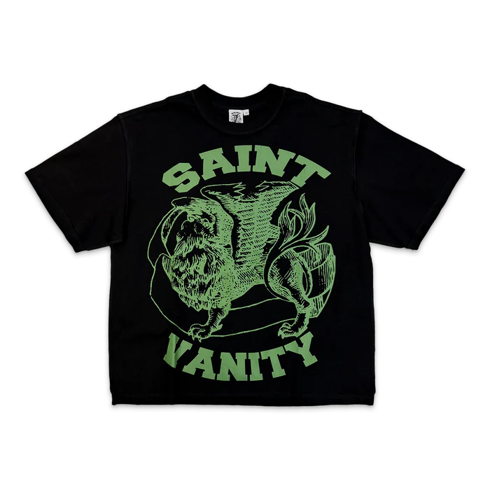 bg (1) Saint Vanity Griffin Logo Tee “Black/Army Green”