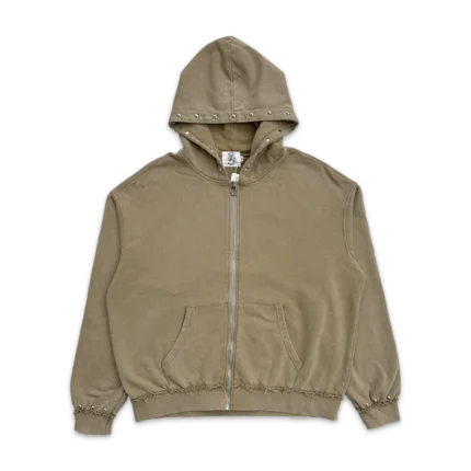 Saint Vanity French Terry Studded Jacket “Sand”