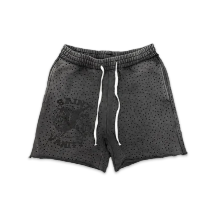 Saint Vanity VVS Logo Shorts “Washed Black”