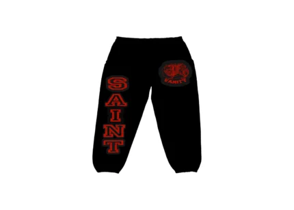 Saint Vanity Black & Red Griffin Sweats
